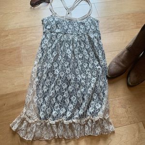 Free Bird lace babydoll dress Freebird Free People